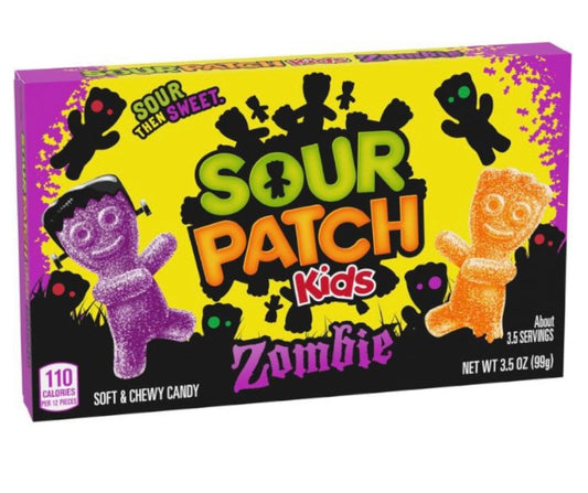 Sour Patch Kids Halloween Zombies Theater Box - 3.5oz