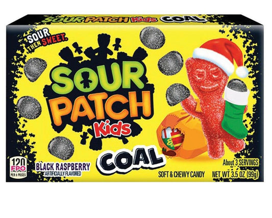 Sour Patch Kids Theatre Box Christmas Coal 3.1oz (88g)