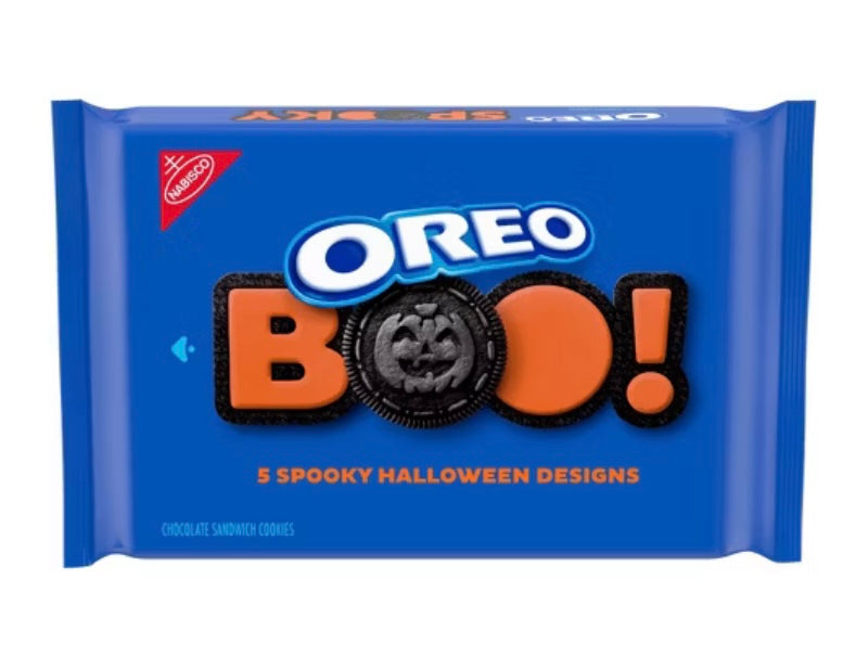 Oreo Halloween Boo! Orange Crème Cookies Family Size - 18.71oz