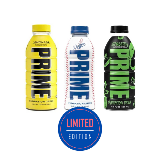 PRIME Bundle - Glowberry + LA Dodgers LIMITED EDITION + Lemonade - USA IMPORT (500ml)